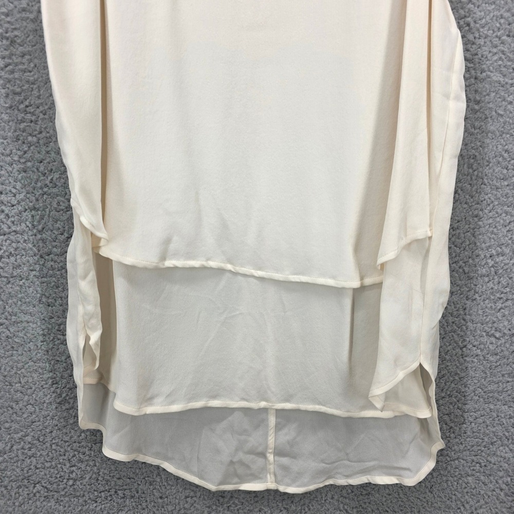 Veronica Beard Women's Size 12‎ Silk Tank Top Layered Sleeveless Blouse Ivory - Picture 9 of 11